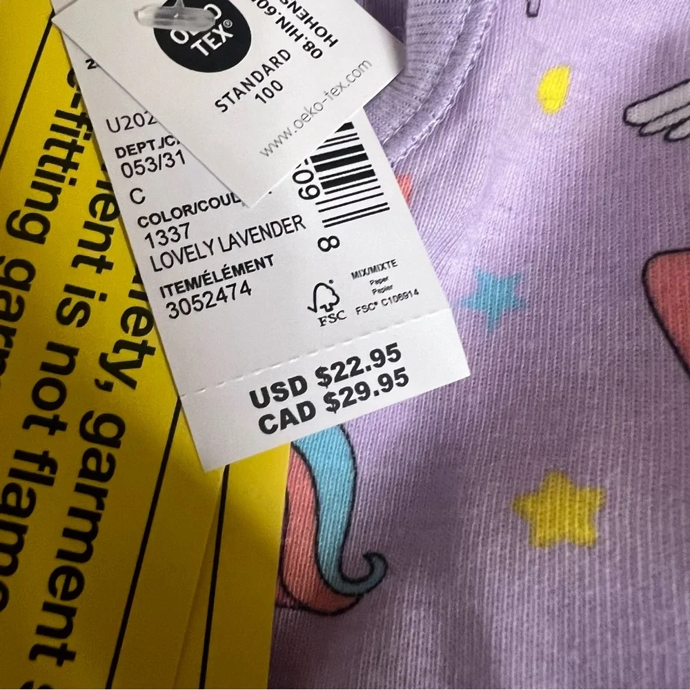 NWT PJ Place Unicorn Pajama Bundle Toddler Girls 12-18M 18-24M Sleepwear Set